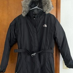 The North Face girls XL black coat.